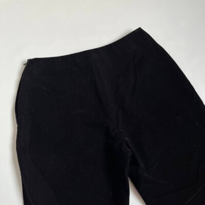 Vintage Miu Miu Corduroy Assymetrical Black Pants Size 44 | eBay