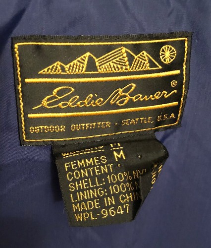Vintage Eddie Bauer Jacket Womens Medium Pink Purple Water Resist Shell 90s Y2K - Picture 5 of 5