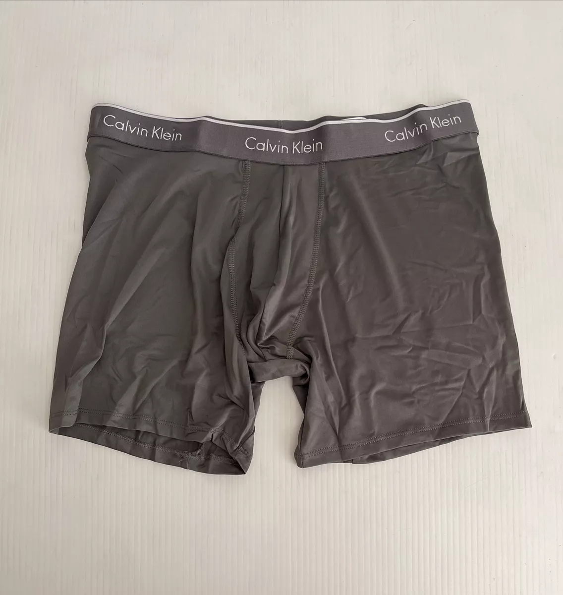 NEW Calvin Klein Micro Stretch Boxer Briefs - NP2033O - Dark Grey - Large