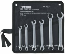 SERIE 6 CHIAVI CHIAVE ESAGONALE ESAGONALI POLIGONALE PER RACCORDI TUBI 8 - 22 MM