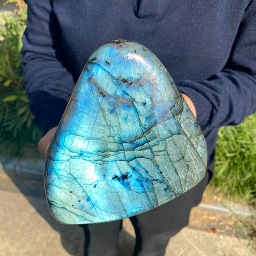3.5LB Top Labradorite Crystal Stone Natural Rough Mineral Specimen Healing - Picture 2 of 10
