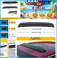 Universal Sunroof Visor 38 Inch 34-37 Wide Dark Smoke Tint Acrylic 3m Tape Peel Universal Sunroof Visor 38 Inch 34-37 Wide Dark Smoke Tint Acrylic 3m Tape Peel