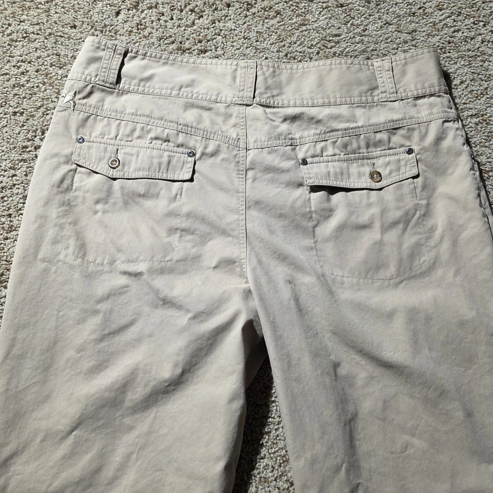Cabelas Pants Womens 18 Khaki Beige Embroidered Casual Straight Leg Outdoor - Image 4 of 4