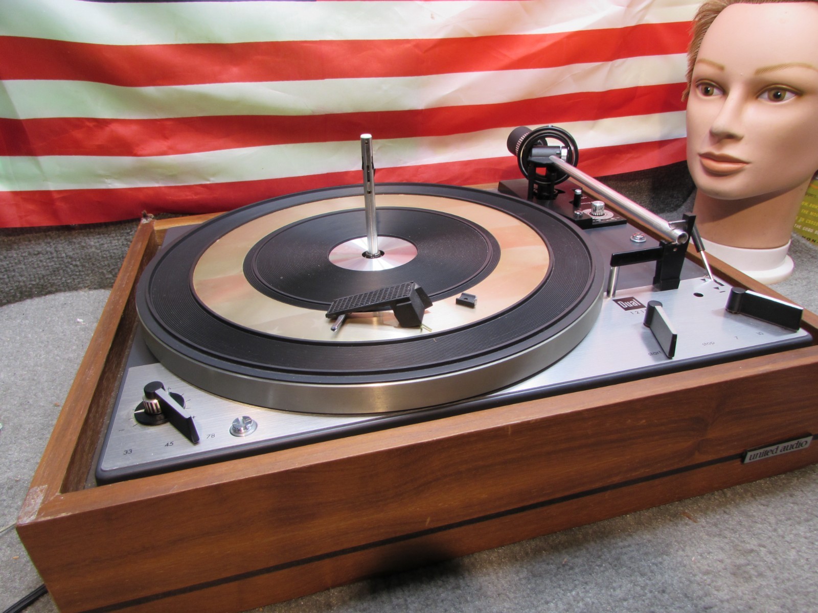 ESTATE* VINTAGE DUAL 1219 TURNTABLE ~ PARTS UNIT -READ DESCR