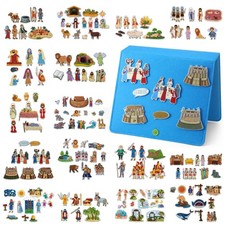 16 Pack Felt Board Story Sets Flannel Felt Story Board Pieces with a Multi Fu...