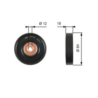 1X Gates T39177 Spannrolle Keilrippenriemen FüR Nissan