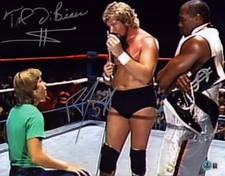 The Million Dollar Man Ted DiBiase Rob Van Dam Signed WWE 11x14 Photo BAS COA 15