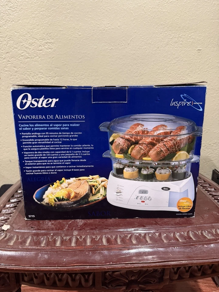 Oster Food Steamer 6.1 Quarts 2 Tier Model 5715 - Image 3 of 4