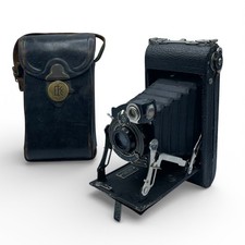 No. 1 Pocket Kodak Series II Antique Folding Camera, Bellows w Original Case