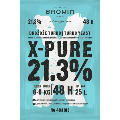 Levure active sèche Browin Turbo X-Pure avec sel nutritif 21,3 % 48 h... - Photo 1/4