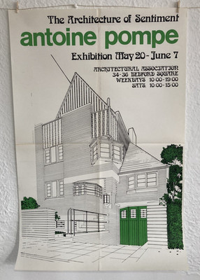 Ausstellungsplakat - Pompe Architektur des Gefühls - 1974 #030626