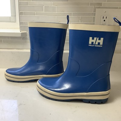 Helly Hansen  - JK Midsund Blue Rubber Waterproof Rain Boot Sz 13 WORN FEW!