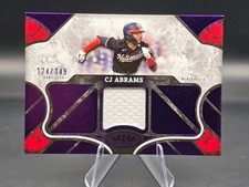 2025 Topps Tier One CJ Abrams Patch Purple Foil/149 Washington Nationals