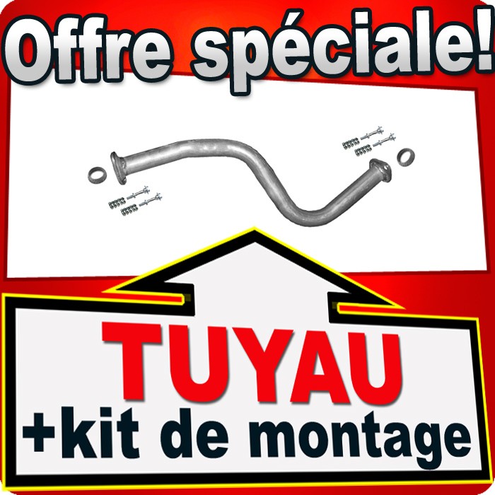 Tuyau d'échappement Opel Agila B réduisant le bruit moteur 1.2