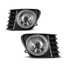 Pair Fog Lights for Toyota Prius V 2012-2014 Clear Lens w/Bulbs Black-Housing