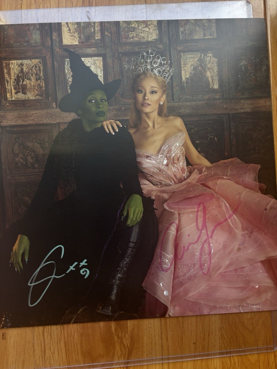 Wicked: The Soundtrack Signed LP by Ariana Grande and