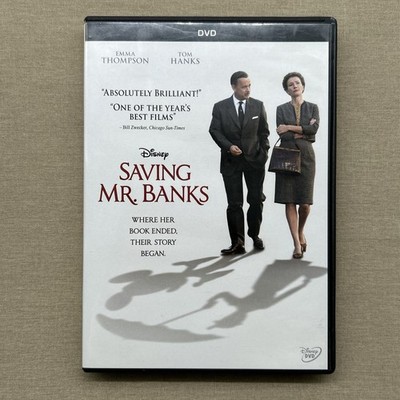 Saving Mr. Banks (DVD 2014) Disney Mary Poppin Biography Tom Hanks Emma Thompson