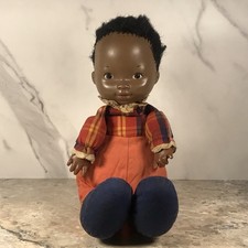 VINTAGE FISHER PRICE ELIZABETH DOLL #205 AFRICAN AMERICAN CIRCA 1973