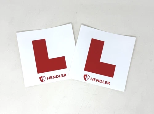 2 X UK Legal L Plates Self Adhesive Stick On Vinyl Weatherproof Learner Driver