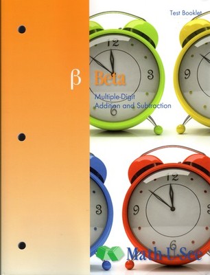 Beta, Multiple Digit Addition and Subtraction, Test Booklet - paperback math...
