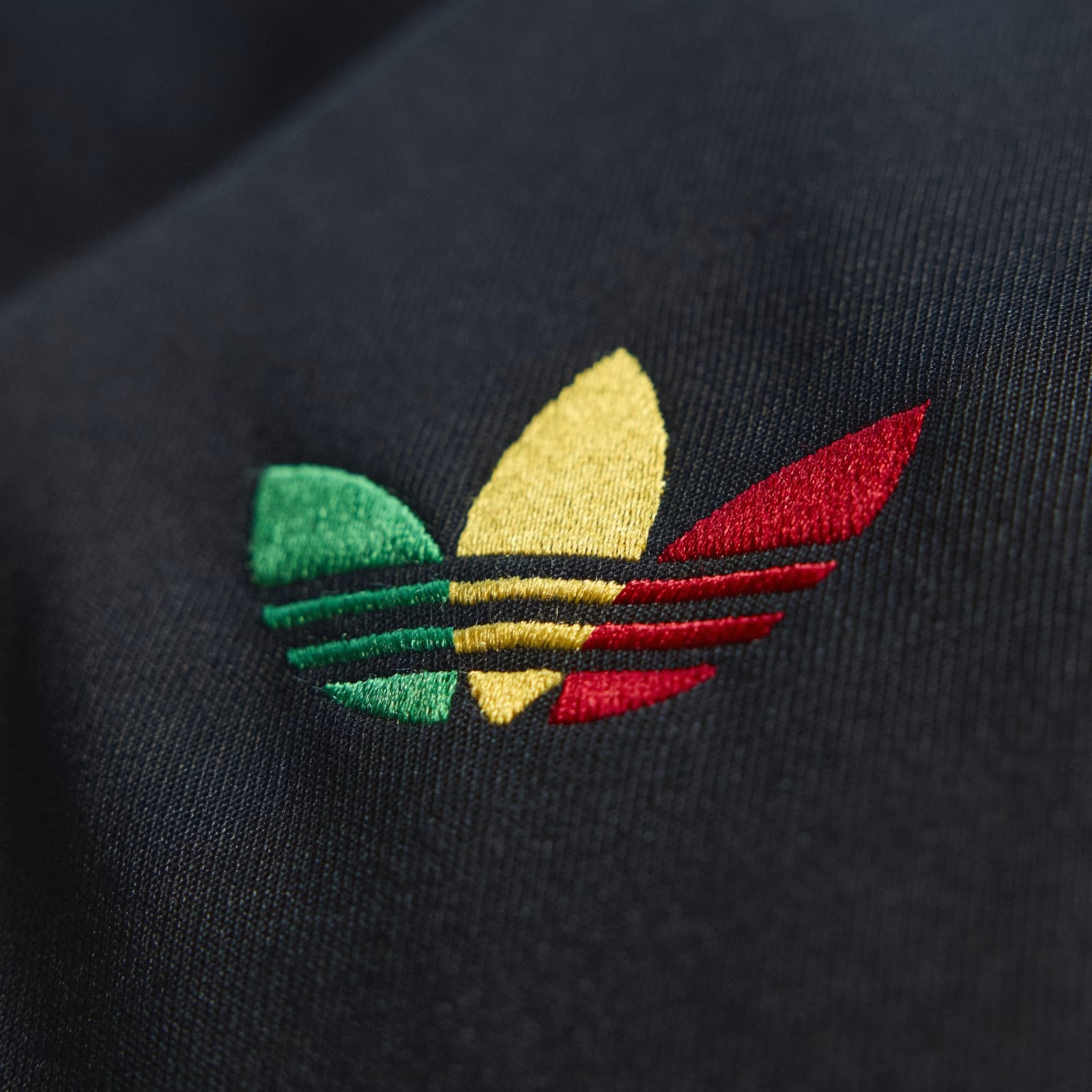 Adidas Originals Black Jamaica X Bob Marley Rasta Jacket & Pants Track Suit New image 7