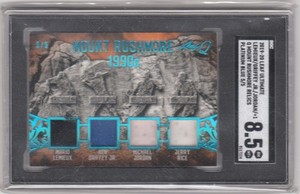 Jordan/Griffey/Lemieux/Rice - Only #ed 5/5 - 2019-20 Leaf Mt Rushmore 90’s