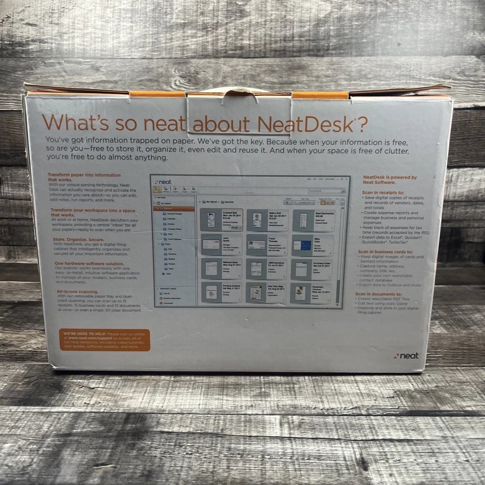 Neat Desk Pass-Through Scanner White Home Office Edition Brand New Free Shipping - Image 2 of 4