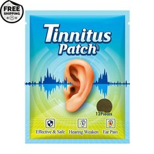12/24Pc Tinnitus Treatment Patch Prevent Hearing Loss Ear Relief Medical Plaster