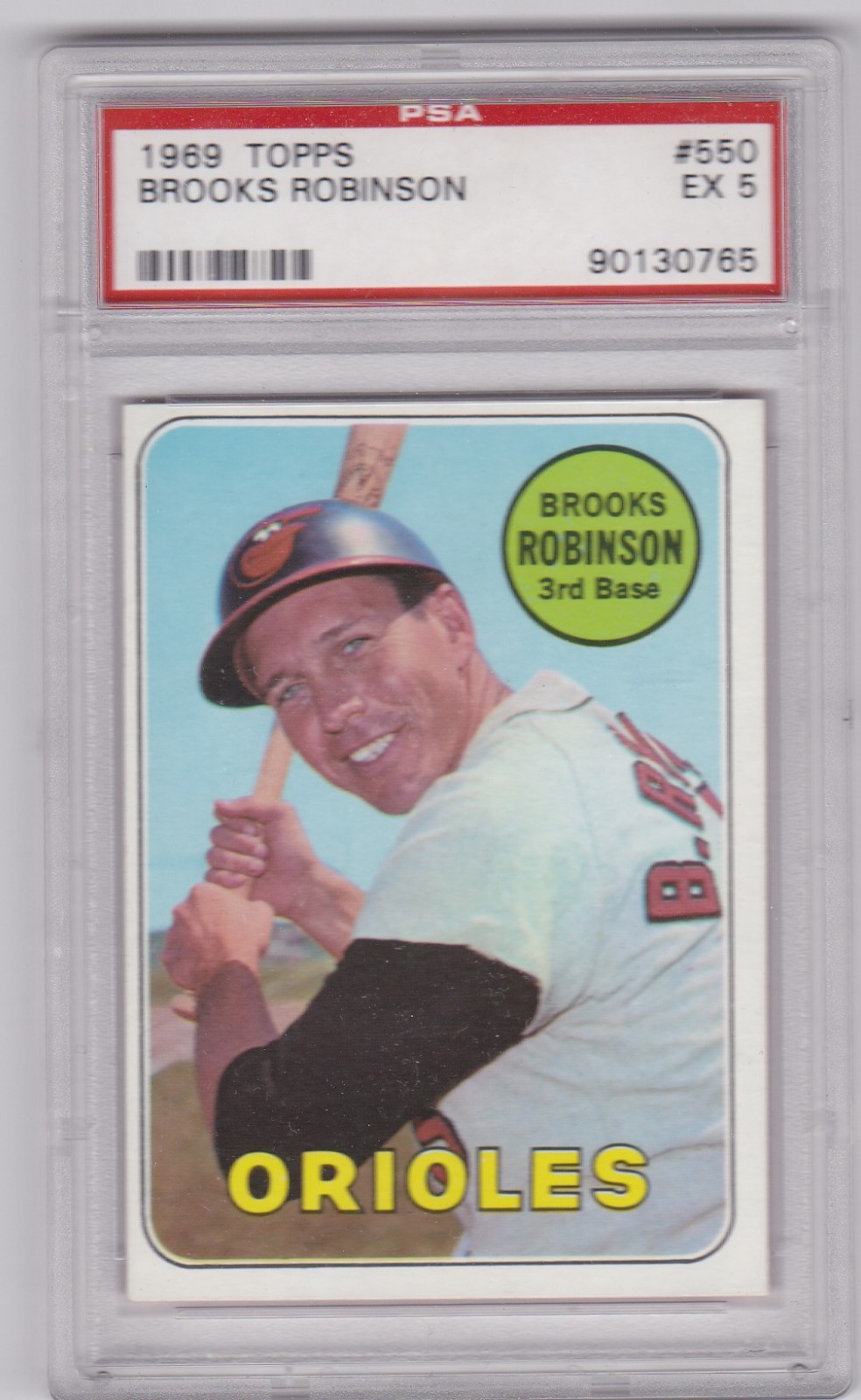 1969 Topps Brooks Robinson Baltimore Orioles #550 PSA 5