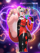 Adult Anime Waifu DC Harley Quinn 6" Vinyl Sticker