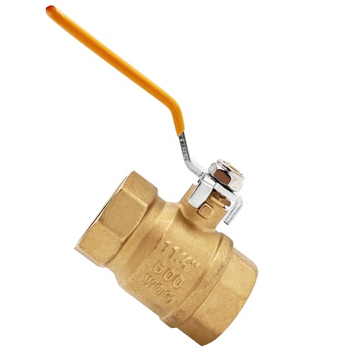1 1 4 Inch Heavy Duty Full Port Female NPT Brass Water Shut Off Ball Valve 1 Pk