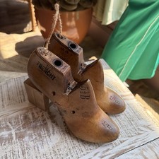 Vintage Pair Wood Shoe Lasts Molds