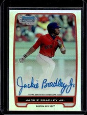 2012 Bowman Jackie Bradley Jr. Chrome Prospect Auto Refractor #/500 Red Sox