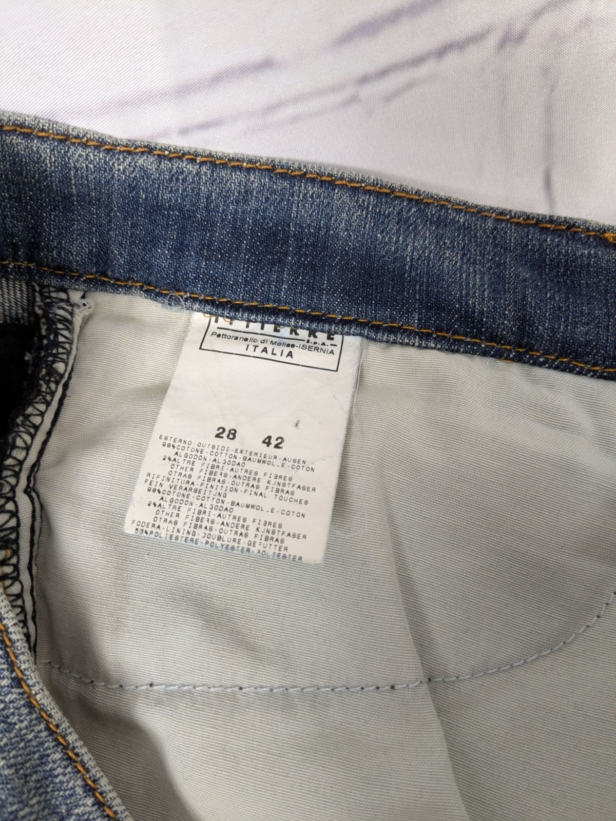 DOLCE & GABBANA D&G Skinny Jeans Tweed Corduroy Details Womens 28 Designer Pants image 10