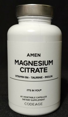 Magnesium Citrate AMEN Codeage Dietary Supplement 60 Capsules