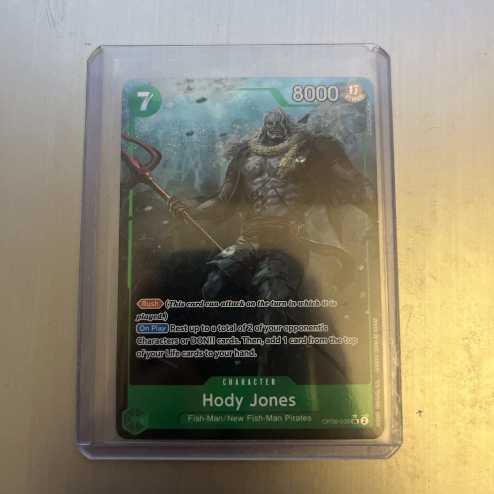 Hody Jones OP06-035 SR Alt Art One Piece Card Wings of the Captain English