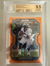 2020 Panini Prizm - Rookie Orange Disco Prizm #343 Jalen Hurts (RC) BGS 9.5