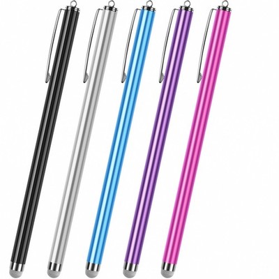 Long Capacitive Stylus Pen, 7.28 in, Metal Body, Active Touch Stylus for Tablets