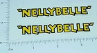Pair Marx Nellybelle Pressed Steel Jeep Sticker Set MX-018