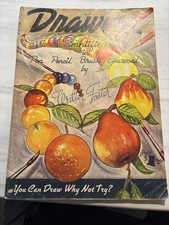 Vintage Walter Foster  Drawing Simplified  Art Book   Pen Pencil Brush Charcoal