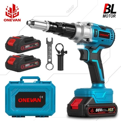 ONEVAN per pistola rivettatrice a batteria Makita 18 V rivettatrice cieca pinza per rivetti con valigetta