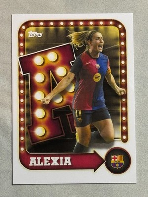 2025-26 Topps FC Barcelona Collector Tin Name in Lights Alexia #21