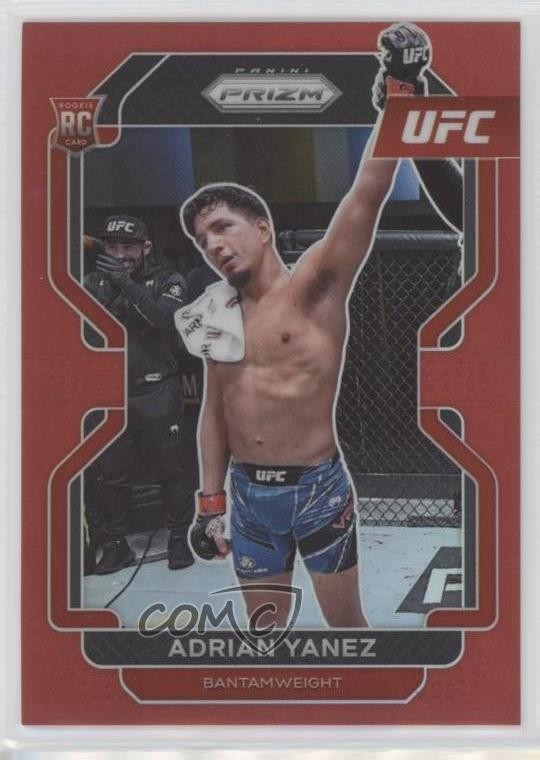 2022 Panini Prizm UFC Red Prizm 93/299 Adrian Yanez #107 0p1e