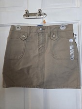NWT Old Navy Cotton Khaki Mini Skirt Size 2