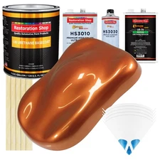 Malibu Sunset Orange Metallic Premium Gallon Kit URETHANE BASECOAT Car Paint Kit