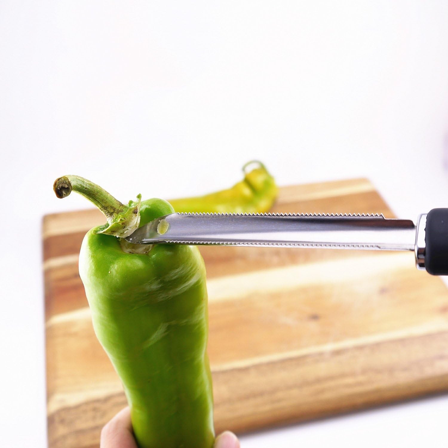 Jalapeno Chili Pepper Corer Stainless Steel Zucchini Cucumber Corers Sliver 