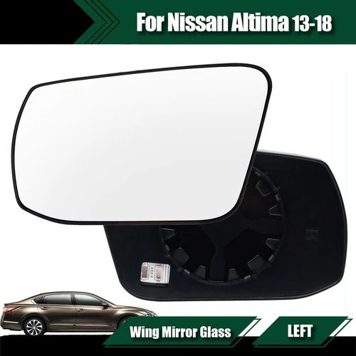 For Nissan Altima 2013-2018 Left Driver Side Mirror Glass Heated Back Plate