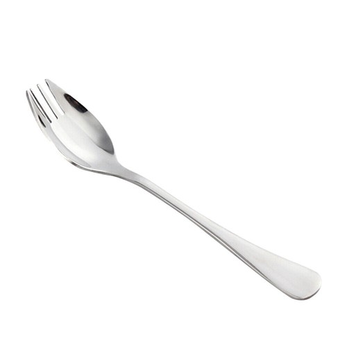 6 Pcs Stainless Steel Salad Spoon Multi-purpose Tableware Spork Work - Picture 3 of 12