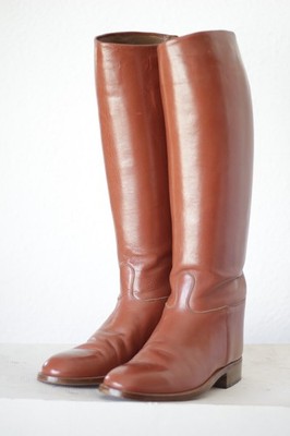 Braune Lederreitstiefel FRATELLI FABBRI ( Long Men's Riding Boots ) EU 42 / UK 8