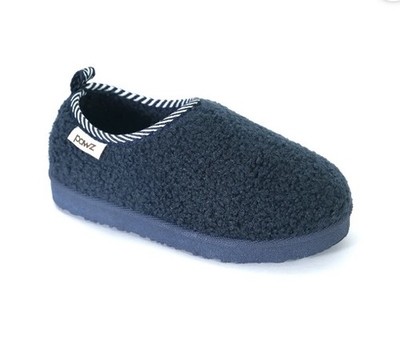 Pawz Cozy Gray Slipper Shoes kids Size 2/3 Color  Blue Navy New With Tag